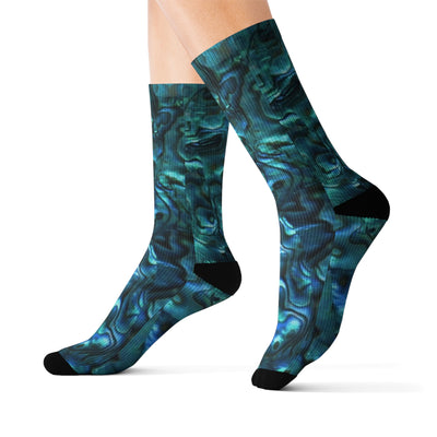 Abalone shell pattern socks