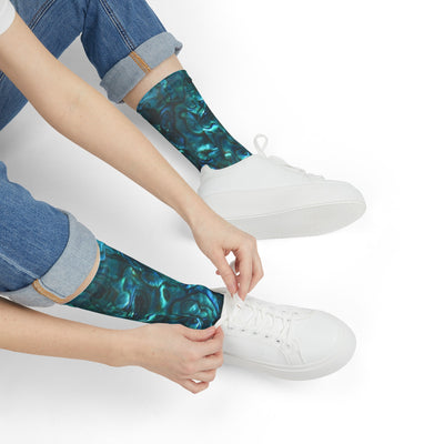 Abalone shell pattern socks