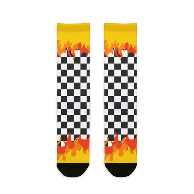 Checkerboard flamme socks