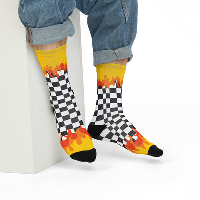 Checkerboard socks