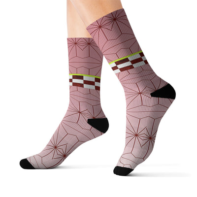 Demon slayer nezuko kimetsu no yaiba socks