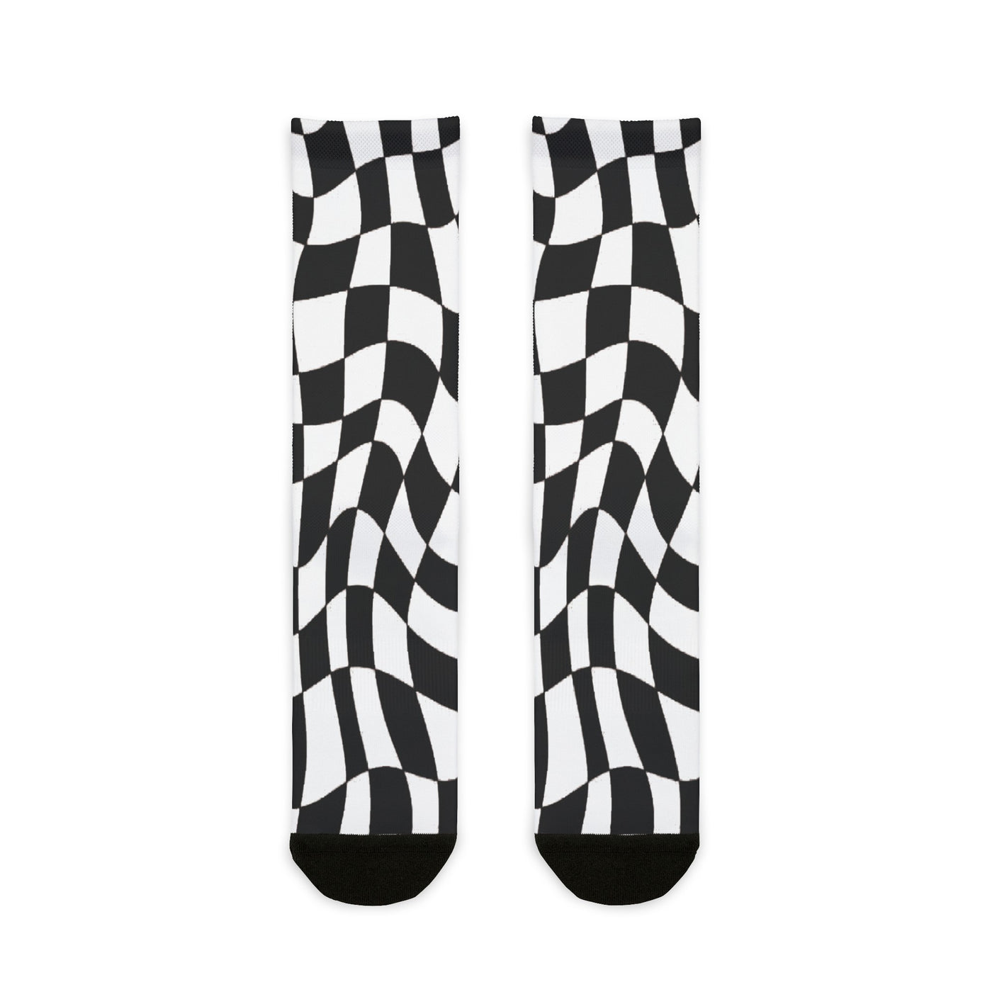 Distortion checkerboard socks