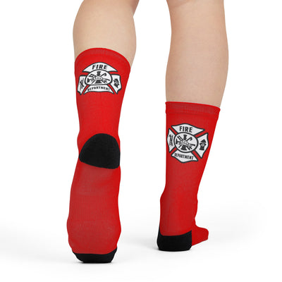 Fire department logo socks