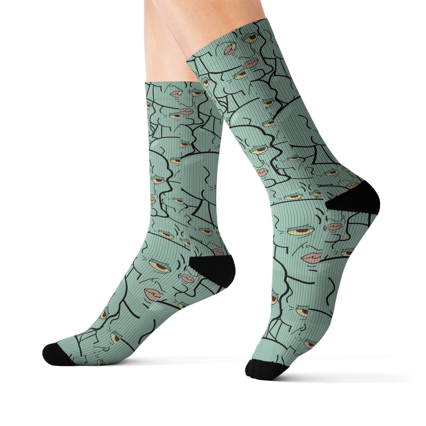 Handsome squidward spongebob socks