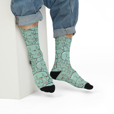 Handsome squidward spongebob socks