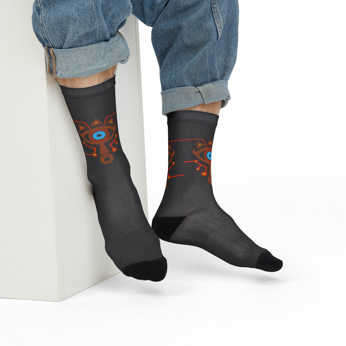 Legend of zelda sheikah slate socks