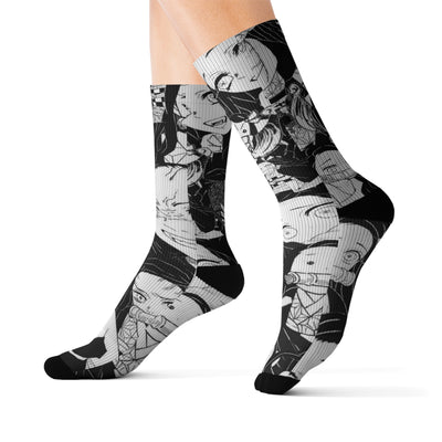 Nezuko manga socks