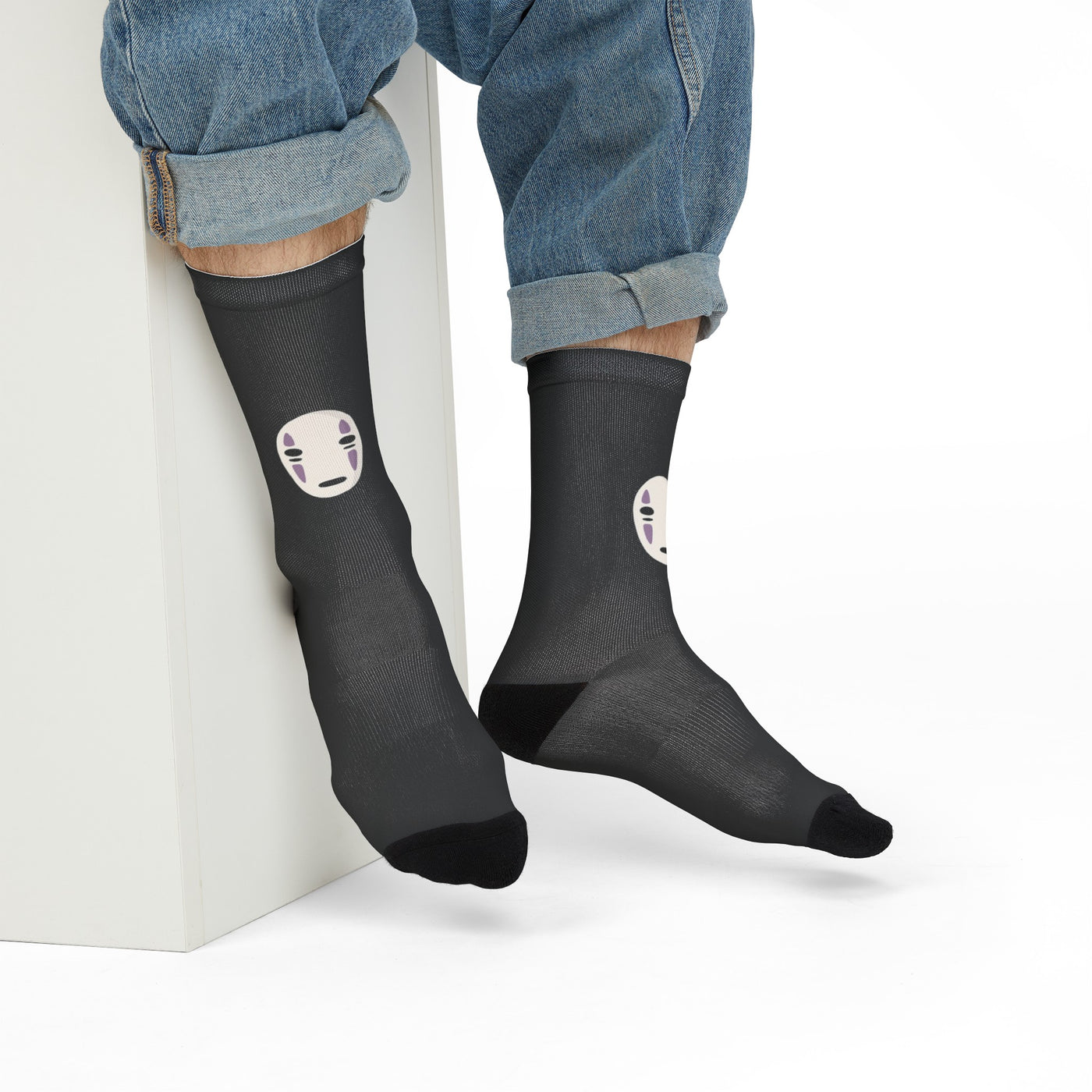 No face ghost spirited away socks