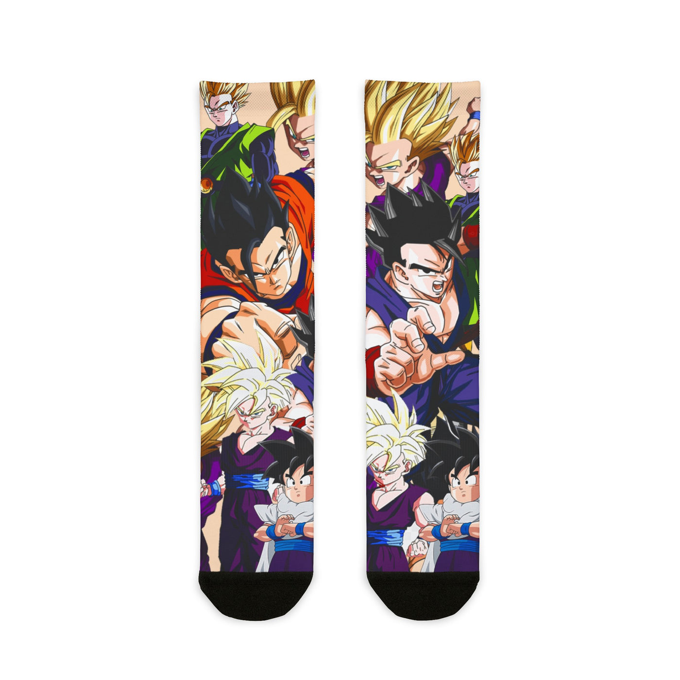 Son gohan dragon ball collage socks