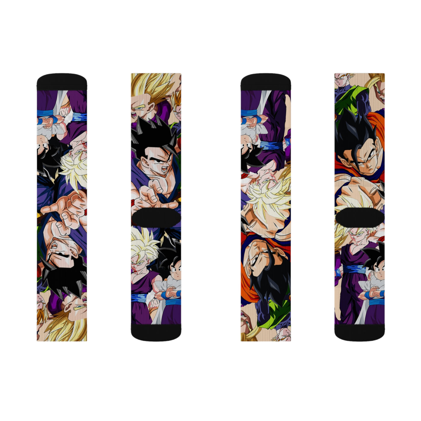 Son gohan dragon ball collage socks