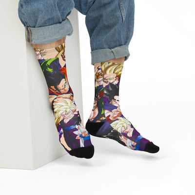 Son gohan dragon ball collage socks