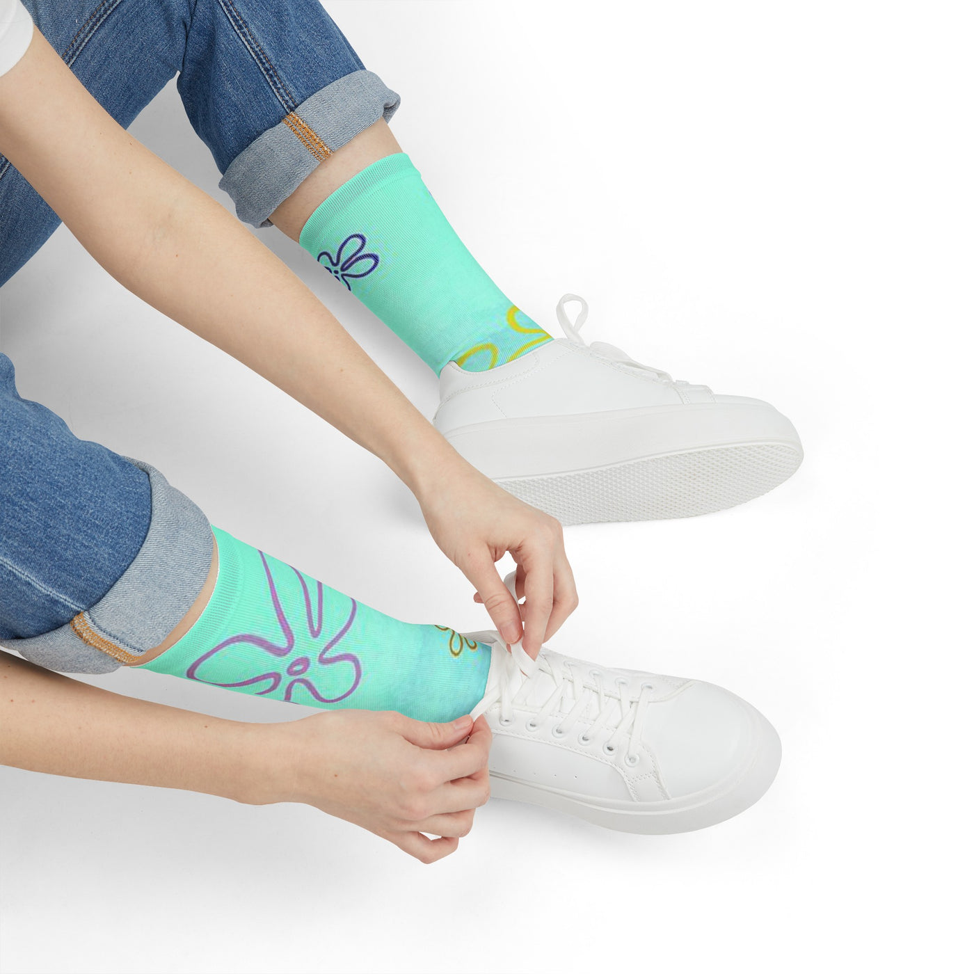 Spongebob squarepants sky socks