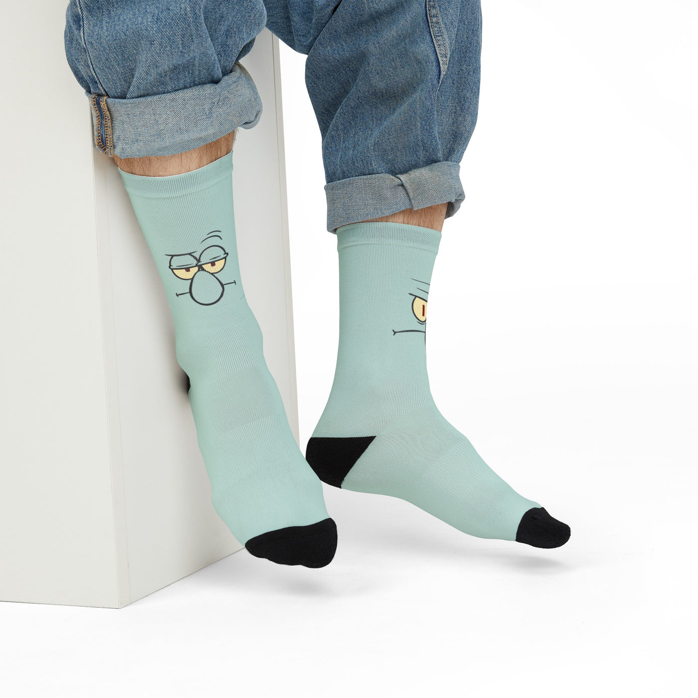 Squidward face socks