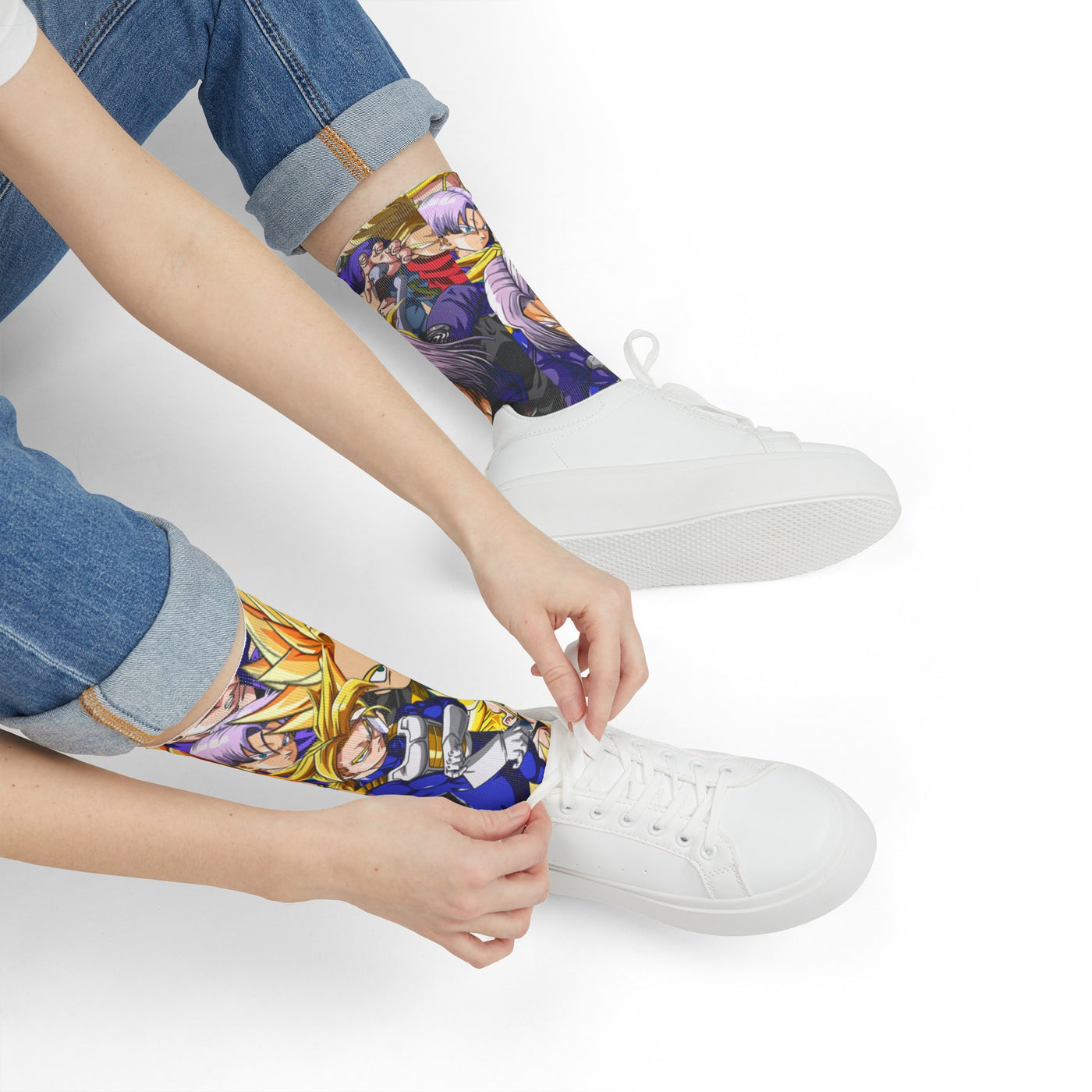 Trunks dragon ball collage socks