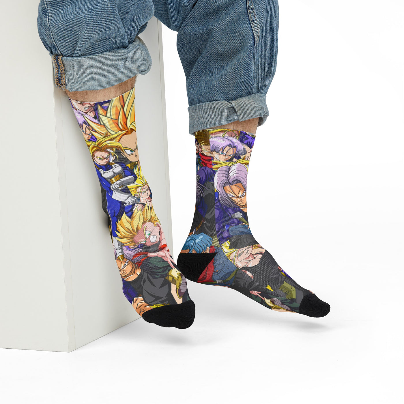 Trunks dragon ball collage socks