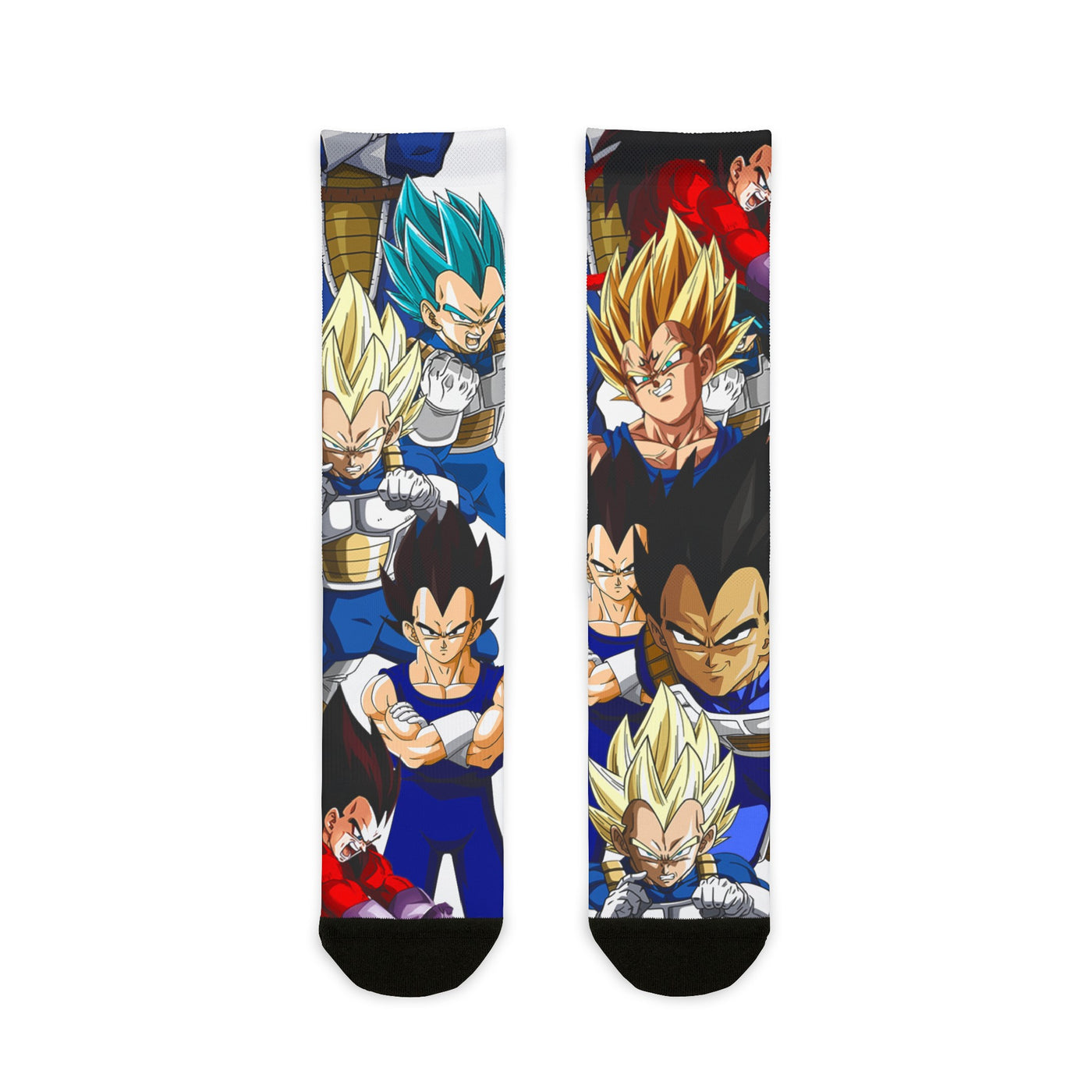 Vegeta dragon ball collage socks