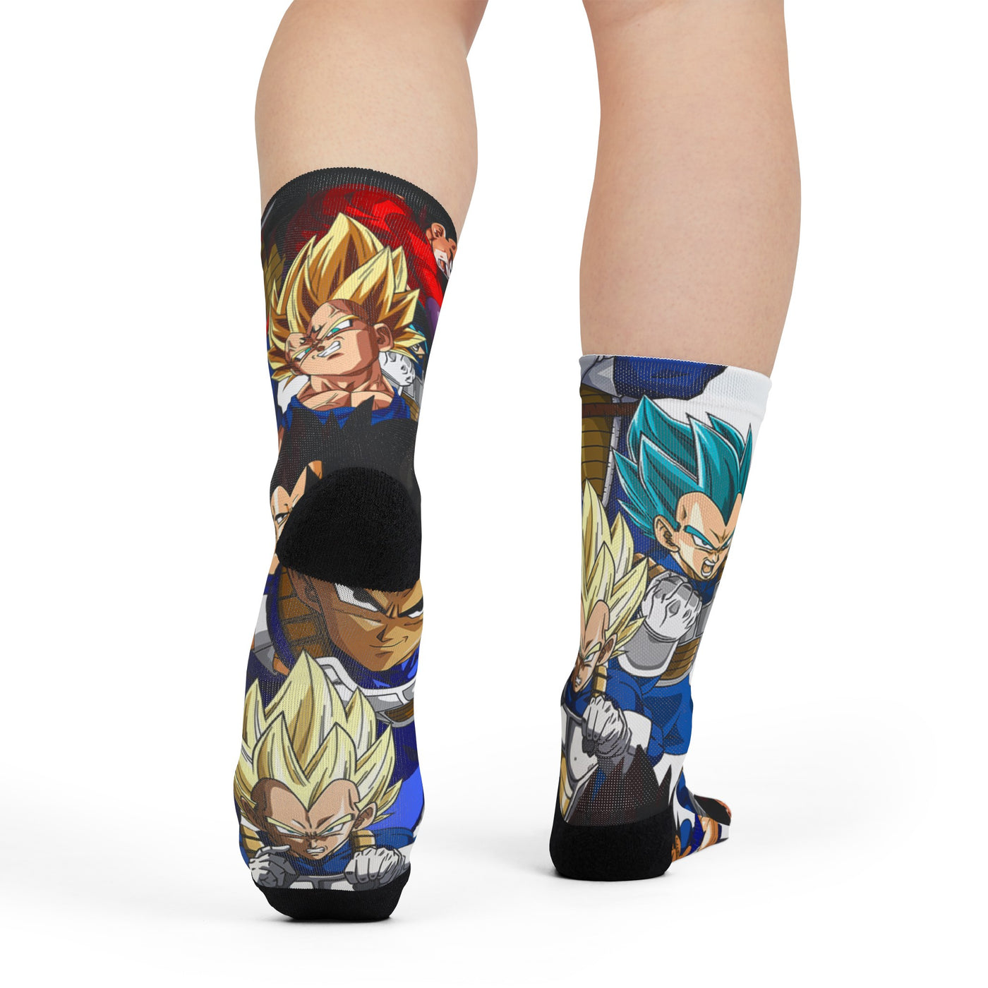 Vegeta dragon ball collage socks